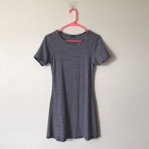 Brandy Melville navy & white striped dress